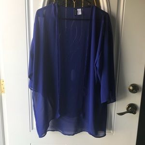 Sheer short sleeve kimono